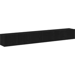Vidaxl - Ensemble de meuble tv 3 pièces en bois d'ingénierie noir