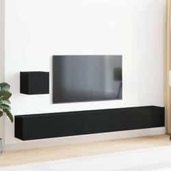 Vidaxl - Ensemble Meuble Tv 4 Pcs Chêne Noir 80 X 30 X 30 Cm