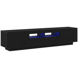 Vidaxl - Meuble tv 2 pcs Noir 180 x 35 x 40 cm Bois d'ingénierie