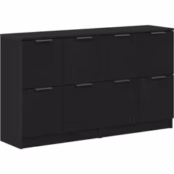 Cet ensemble de buffets en chêne noir allie style et praticité, rehaussant l'aspect de ta maison tout en offrant plein d'opti ...