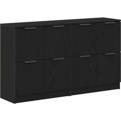 Vidaxl - Buffets 2 pcs Chêne Noir 60x30x70 cm Bois d'ingénierie