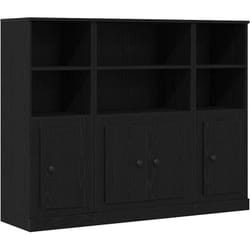 Highboard Chêne noir 132 x 35,5 x 103,5 cm Bois d'ingénierie vidaXL