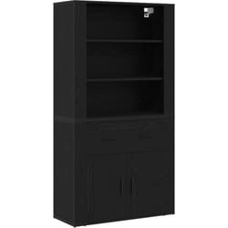 Highboard Chêne Noir Bois d'ingénierie vidaXL