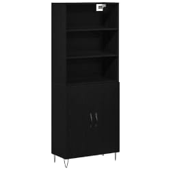 vidaXL Haut Armoire Montage mural 2 pcs Chêne noir 70 x 34 x 180 cm