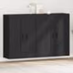 Armoires Murales - vidaXL - Chêne Noir - 2 Pièces - Rangement Minimaliste - 160x34x90 cm