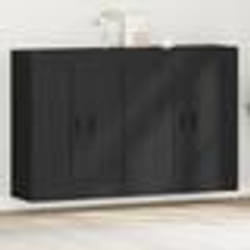 Armoires Murales - vidaXL - Chêne Noir - 2 Pièces - Rangement Minimaliste - 160x34x90 cm