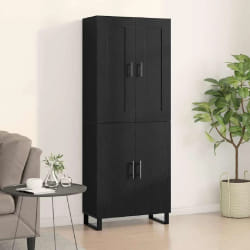 vidaXL Haut Armoire Montage mural 2 pcs Chêne noir 69,5 x 34 x 180 cm