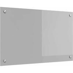 Protection de cuisine Gris clair 80 x 50 x 0.6 cm verre trempé vidaXL