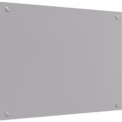 Ce dosseret de cuisine rectangulaire en verre trempé est en gris clair, parfait pour tous les styles. Avec un look moderne, i ...