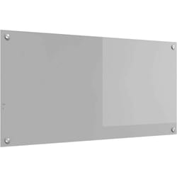 Protection de cuisine Gris clair 100 x 50 x 0.6 cm verre trempé vidaXL