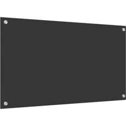 Crédence de cuisine Gris Foncé 90x50x0,6 cm en verre trempé Vidaxl