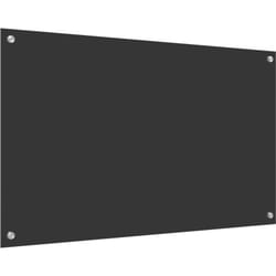 Vidaxl - Bordure de cuisine Grise foncée 100x60x0,6 cm en verre trempé