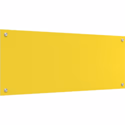 Cette crédence de cuisine moderne embellit votre espace de cuisine tout en combinant style et fonctionnalité. Sa couleur jaun ...