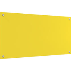 Vidaxl - Crédence de cuisine jaune 100x50x0,6 cm en verre trempé