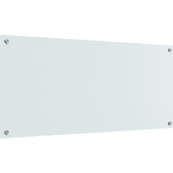 Vier de cuisine blanc 110x50x0,6 cm en verre trempé Vidaxl