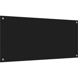 Vidaxl - Plan de travail de cuisine Noir 110x50x0,6 cm Verre trempé