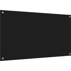 Crédence de cuisine noire 110x60x0,6 cm en verre trempé Vidaxl