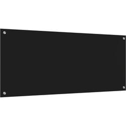 Protection de cuisine Noir 120 x 50 x 0.6 cm verre trempé Vidaxl
