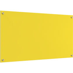 Plan de travail cuisine Jaune 110x60x0,6 cm en verre trempé Vidaxl