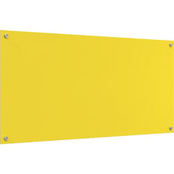 Crédence de cuisine jaune 120x60x0,6 cm en verre trempé Vidaxl