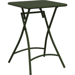 Table de jardin pliante Vert foncé 55x55x73 cm Acier Vidaxl