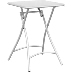 Table de jardin pliable Blanche 55x55x73 cm Acier Vidaxl