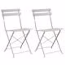 vidaXL Chaises d'extérieur Beige Métal Standard Pliable