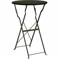 Cette table bistrot ronde en métal solide est parfaite pour tous vos repas en extérieur. Sa finition mate et sa belle couleur ...