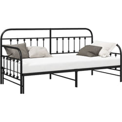 Vidaxl - Cadre de lit daybed avec lit gigogne Noir 90x190 cm en acier