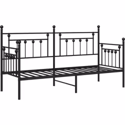 Ce cadre de lit noir moderne combine style et robustesse pour rafraîchir l'ambiance de n'importe quelle chambre. Avec sa form ...