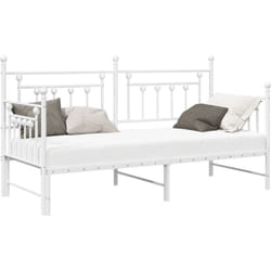 Vidaxl - Lit de jour avec lit escamotable blanc 75x190 cm en acier