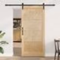 Porte coulissante vidaXL avec ensemble de quincaillerie 93x202 cm en bois massif de pin