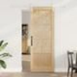 Porte coulissante vidaXL avec quincaillerie 78x211 cm en bois massif de pin