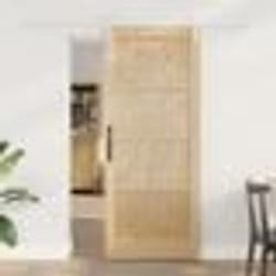 Porte Coulissante vidaXL avec Ensemble de Quincaillerie 83x202 cm Bois Massif de Pin