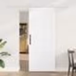 Porte Coulissante vidaXL avec Kit Matériel Blanche 83x202 cm Bois Massif Pin