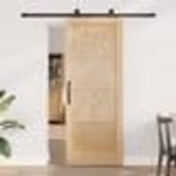 Porte coulissante vidaXL avec quincaillerie 78x202 cm en bois massif de pin
