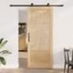 Porte coulissante vidaXL avec kit de quincaillerie 86x211 cm Bois massif de pin
