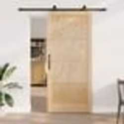 Porte coulissante vidaXL avec kit de matériel 93x211 cm Bois massif en pin