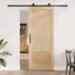 Porte coulissante vidaXL avec kit de matériel 83x211 cm en bois massif de pin