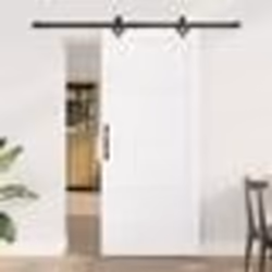 Porte coulissante vidaXL avec quincaillerie blanche 86x198,5 cm en pin massif