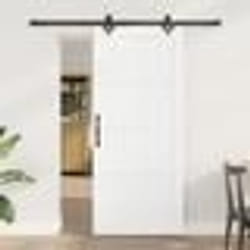 Porte coulissante vidaXL avec quincaillerie blanche 86x198,5 cm en pin massif