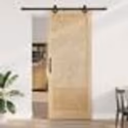 Porte Coulissante vidaXL avec Kit de Quincaillerie 93x232 cm Bois Massif Pin