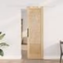 Porte coulissante vidaXL avec quincaillerie 61x198.5 cm Bois massif Pin