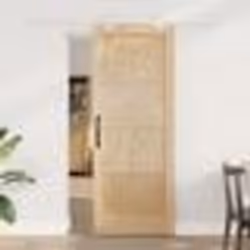 Porte Coulissante vidaXL avec Ensemble de Quincaillerie 78x202 cm en Bois Massif de Pin