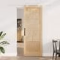 Porte coulissante vidaXL avec ensemble de matériel 78x211 cm en bois massif de pin