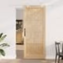 Porte coulissante vidaXL avec set de quincaillerie 86x211 cm en bois massif de pin