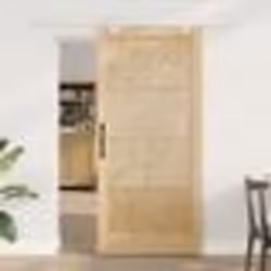 Porte coulissante vidaXL avec quincaillerie 93x202 cm en pin massif