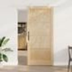 Porte coulissante vidaXL avec quincaillerie 93x211 cm Bois massif Pin
