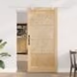 Porte coulissante vidaXL avec quincaillerie 93x202 cm Bois massif en pin