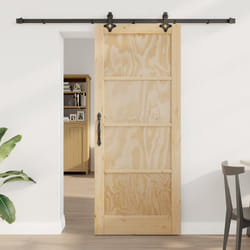 Porte coulissante vidaXL avec quincaillerie ORKDALen pin massif 3333644